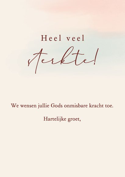 Christelijke condoleancekaart met Goede Herder 3