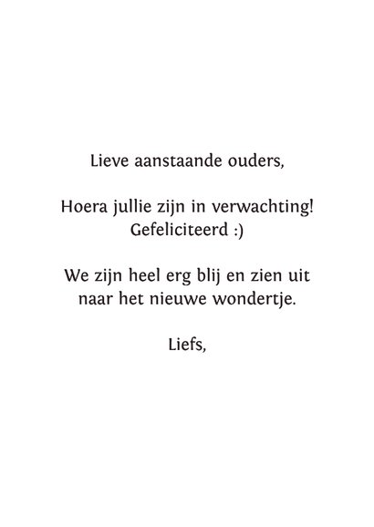 Christelijke felicitatie zwanger kaart 3