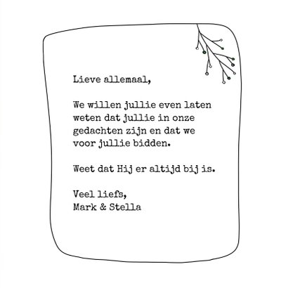 Christelijke kaart - I am with you always 3