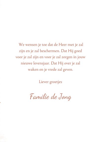 Christelijke kaart vrede liefde hoop vreugde geloof 3