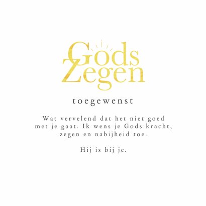 Christelijke kaart zonnestralen Gods zegen sterkte 3