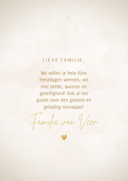 Christelijke kerstkaart engeltje hartjes Blessed Christmas 3