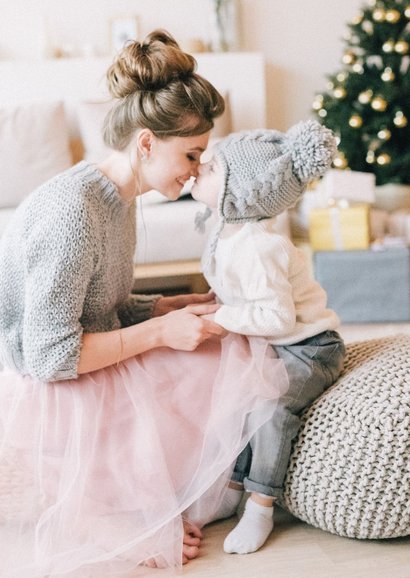 Christelijke kerstkaart geloof hoop en liefde - met sterren 2