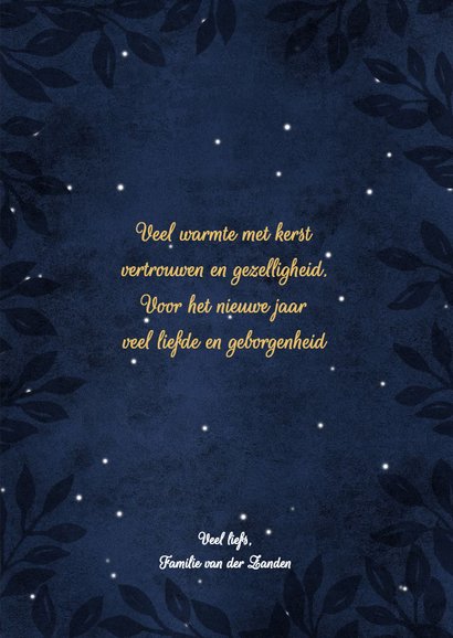 Christelijke kerstkaart Holy Night 3