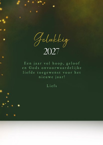 Christelijke nieuwjaarskaart kaarsen licht vreugde hoop god 3