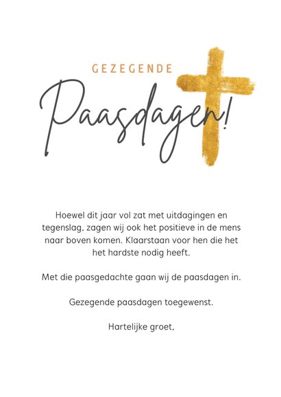 Christelijke paaskaart met Jezus - Hij is opgestaan 3