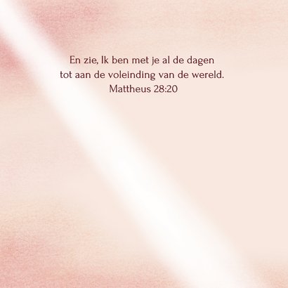 Christelijke sterktekaart met gedicht en landschap 2