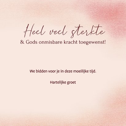 Christelijke sterktekaart met gedicht en landschap 3