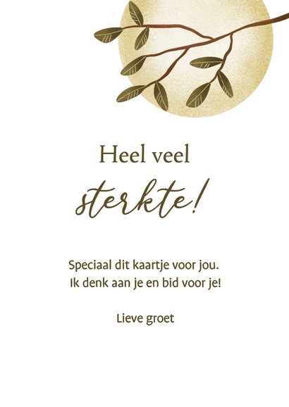 Christelijke sterktekaart met gedicht, zon en meisje 3