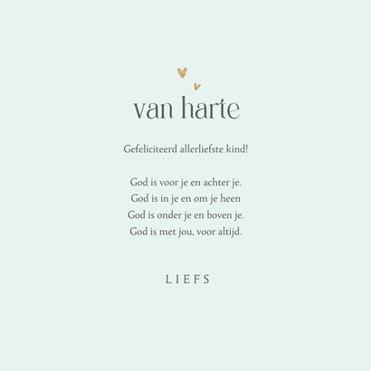 Christelijke verjaardagskaart Gods zegen 3