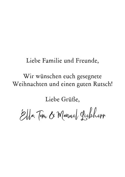 Christliche Weihnachtskarte Bibeltext und Foto 3