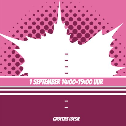 Collage Feestje roze - BK 3