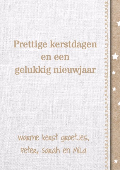 Collage kerstkaart - kraft print 3