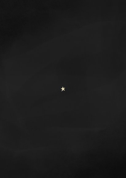 Collage kerstkaartje fijne kerst vier foto's goud Achterkant