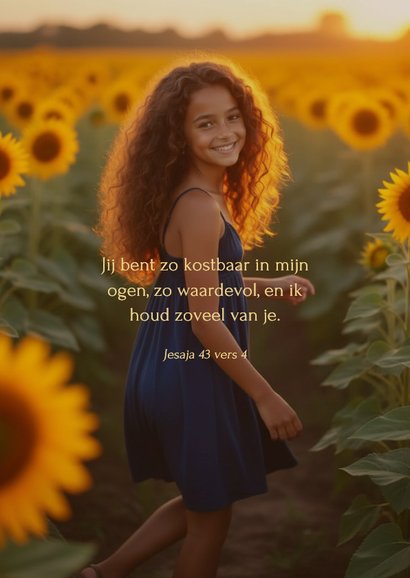 Communie bedankkaart stijlvol met grote foto en foliedruk 2