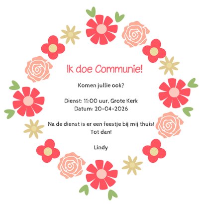 Communie Bloemenkrans - DH 3