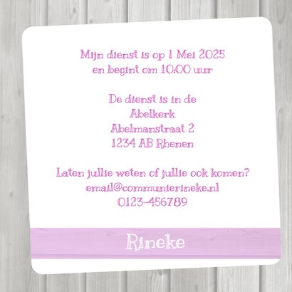 Communie collage Roze -BK 3