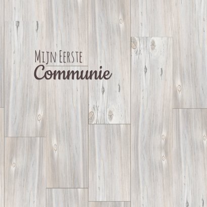 Communie foto op hout 3