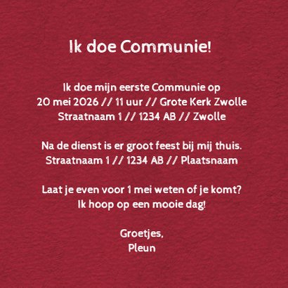Communie fotocollage - DH 3