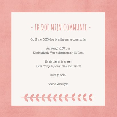 Communie Krans bladeren foto M 3