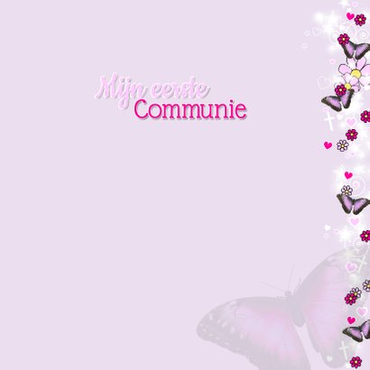 Communie LIEF foto vlinder ster 3