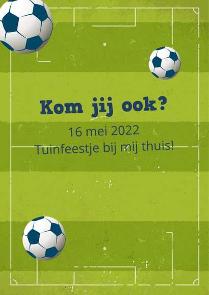 Communie uitnodiging voetbal 2