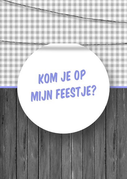 Communiekaart feest jongen 2