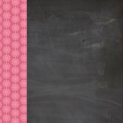 Communiekaart krijtbord roze 2