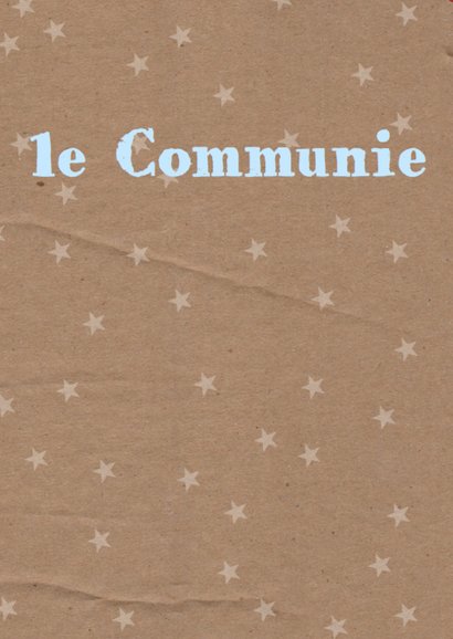 Communiekaart letterslinger boy 2