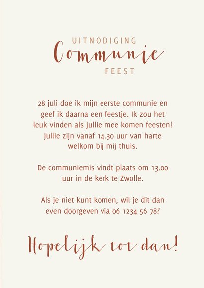 Communiekaart met naturel kleuren en trendy landschap 3