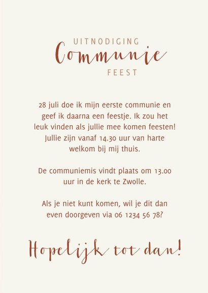 Communiekaart met naturel kleuren en trendy landschap 3