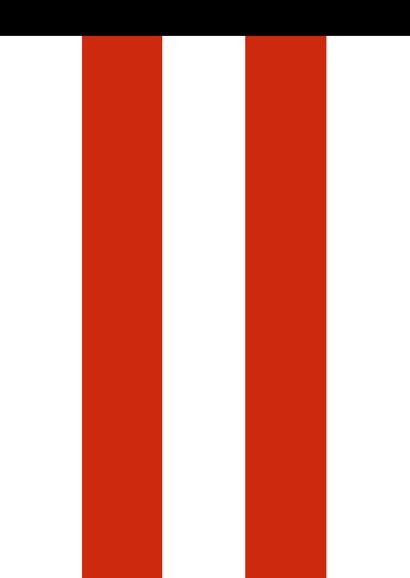 Communiekaart voetbalshirt gestreept rood wit Achterkant