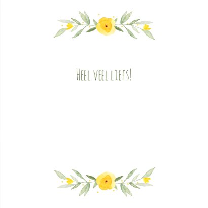 Compliment kaart Beautiful bloemen 3