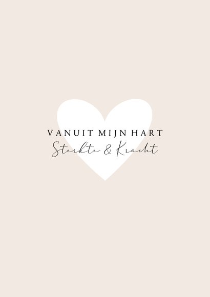 Condoleance aanpasbare kleur handgetekend beertje met hart 2