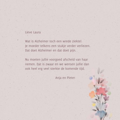 Condoleance Afscheid na Alzheimer 3