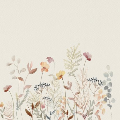 Condoleance bloemen herfst boeket wilde bloemen 2