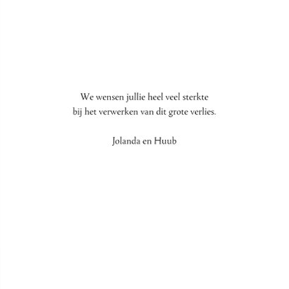 Condoleance grote waterverf M met gedicht over moeder 3
