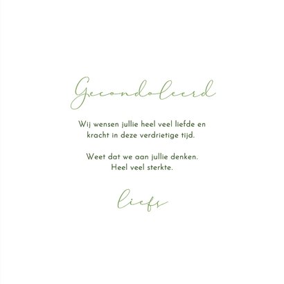 Condoleance kaart dahlia vlinder bloem 3