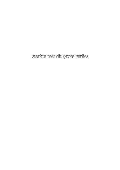 Condoleance kaart inkt bloem 3