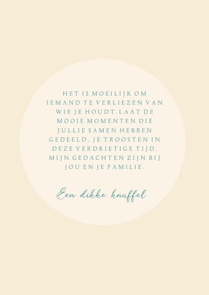Condoleance kaart met zachte kleuren en lelie illustratie 3