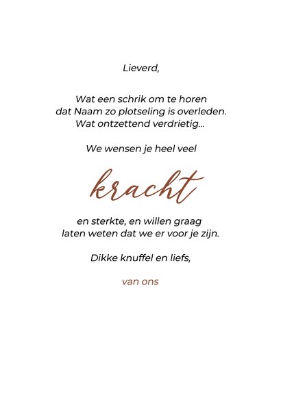 Condoleance kaart paddenstoel in bos sterkte 3