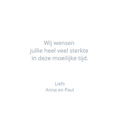 Condoleance kaart - strand 3
