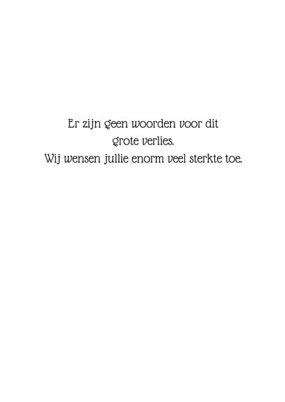 Condoleance kaart vlinder words 3