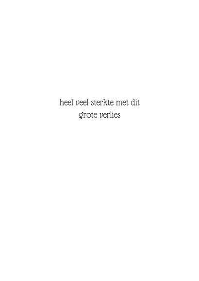 Condoleance kaart winter blad 3