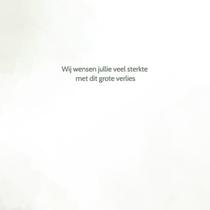 Condoleance met blauwe Iris 3