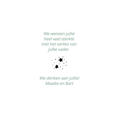 Condoleance oneindig is het gemis 3