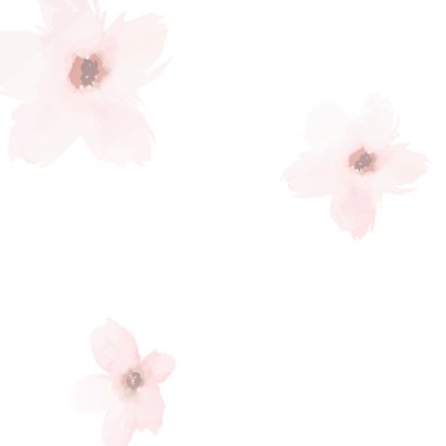 Condoleance - roze bloemen gedicht 2