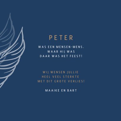 Condoleance veertjes 3