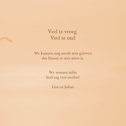 Condoleance zonsondergang 3