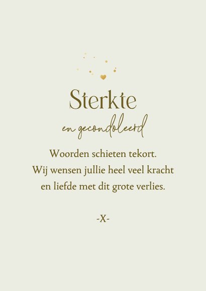 Condoleancekaart bloemen klaprozen stijlvol in gedachten 3